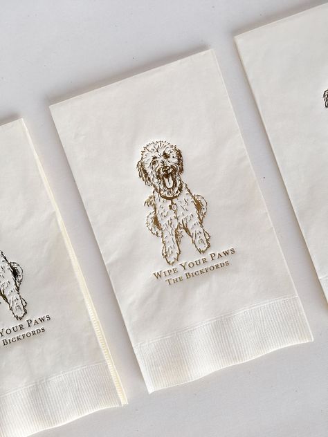 Wedding Bathroom, Paper Cocktail Napkins, Custom Bathroom, Future Wedding Plans, Wedding 2024, Dog Wedding, Wedding Mood Board, Wedding Napkins, Wedding Bar