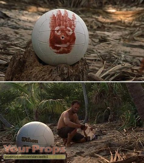 Cast Away Wilson Volleyball replica movie prop Movie Props Replicas, Wilson Castaway, Wilson Volleyball, 2000s Films, Femininity Style, Volleyball Inspiration, Black Femininity, Replica Prop, Movie Props