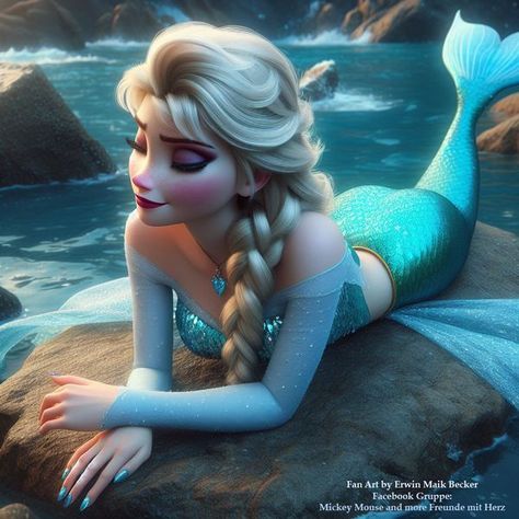 Frozen 2 Elsa, Frozen Elsa, Frozen 2, Elsa Frozen, A Mermaid, Follow Me, Frozen, Mermaid, Fan Art