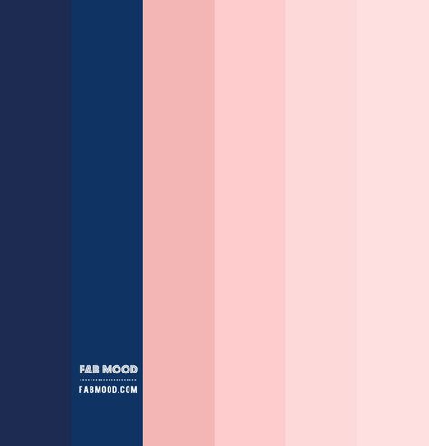 Color Combo #31 1 - Fab Mood | Wedding Colours, Wedding Themes, Wedding colour palettes Navy Blue And Pink Colour Palette, Navy Blue And Pink Palette, Pink And Navy Color Scheme, Pink Navy Palette, Navy Pink Colour Palette, Navy And Pink Palette, Pink Navy Blue Bedroom, Denim And Pink Color Palette, Blue Gold Pink Color Palette