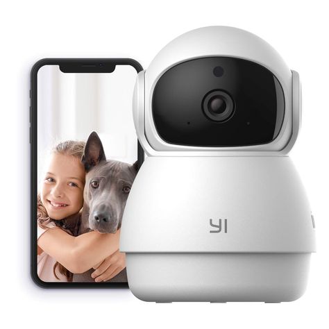 YI Pan-Tilt Security Camera, 360 Degree Smart Indoor Pet Dog Cat Cam with Night Vision, 2-Way Audio, Motion Detection, Phone APP, Compatible with Alexa and Google Assistant (As an Amazon Associate I earn from qualifying purchases) Cat Camera, Dog Camera, Motion Tracking, Pet Camera, Baby Gadgets, Indoor Pets, Dome Camera, Home Camera, Security Cameras For Home