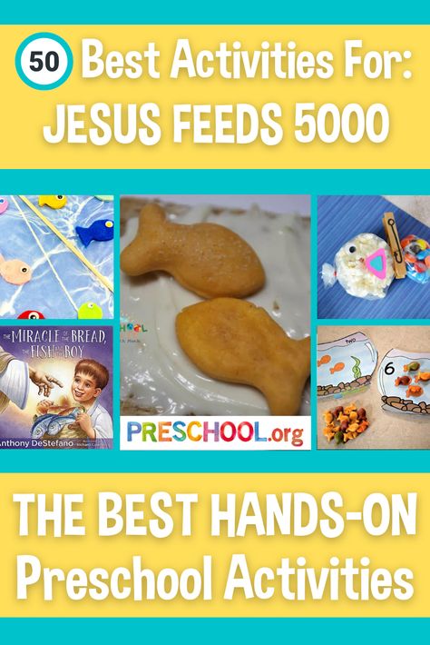 The 50 Best Preschool Activities for Jesus Feeds 5000 Theme Feeding 5000 Preschool Craft, Feeding Of The 5000 Activities, Jesus Feeds 5000 Game, Feeding The Five Thousand Craft For Kids, Feeding The 5000 Activities, Feeding 5000 Craft Sunday School, Jesus Feeds The 5000 Craft Preschool, Loaves And Fishes Craft, Jesus Feeds 5000 Activity