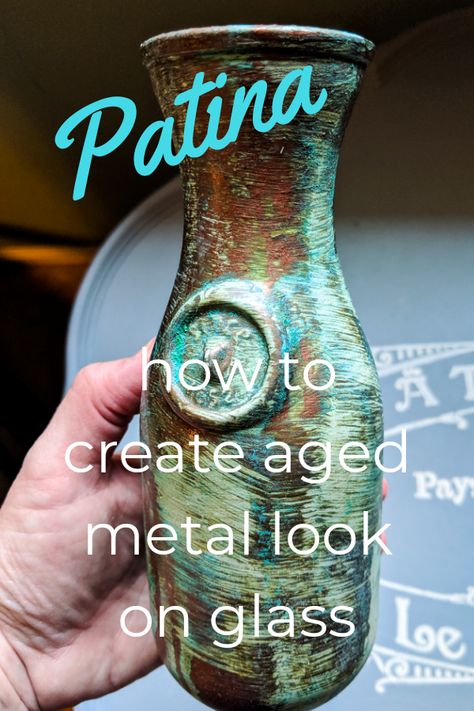 Glass Mirror Frame, Patina Diy, Altered Jars, Patina Art, Sinus Infection Remedies, Metal Patina, Patina Jewelry, Patina Paint, Paint Collection