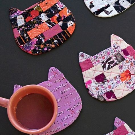 Have you seen the new Eerie fabric collection by @katarinaroccella for @artgalleryfabrics? Purrfect for your Halloween sewing. This… | Instagram Christmas Giving, A Spoonful Of Sugar, Halloween Sewing, Spirit Of Christmas, Christmas Towels, Guest Towel, Sweet Christmas, Pretty Fabric, Gift For Grandma