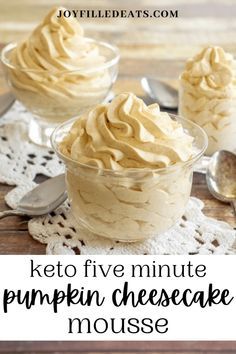 Fall is in the air and there’s nothing better than this five-ingredient easy keto pumpkin mousse recipe. It’s fluffy, creamy, and going to fill your pumpkin spice craving with every bite. You can serve this mousse recipe for all occasions. This easy pumpkin cheesecake mousse recipe is low carb, sugar-free, gluten-free, grain-free, and Trim Healthy Mama friendly. Pumpkin Sugar Free Desserts, Keto Pumpkin Mousse, Pumpkin Mousse Recipe, Pumpkin Cheesecake Mousse, Keto Mousse, Easy Pumpkin Cheesecake, Cheesecake Mousse Recipe, Keto Pudding, Pumpkin Mousse