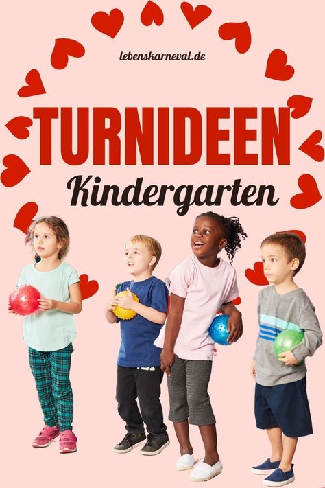 Turnideen Kindergarten, der große Spaß mit viel Bewegung! Bewegung ist für die Entwicklung der Kinder ein sehr wichtiger Faktor! Durch das Turnen werden alle Bereiche des Körpers gefördert, dazu wird auch die geistige Entwicklung der Kinder angeregt. Hier werden wir Ihnen die spaßigsten Turnspiele für das Kinderturnen vorstellen mit Anleitung! #turnideenkindergarten #turnen #spiel #spielen #kind #kinder #kinderturnen #lebenskarneval Kindergarten Portfolio, Kindergarten, Spa, Portfolio