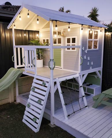 kids playhouse outdoors plans |playhouse |kidkraft outdoor playhouse makeover Cubby House Ideas, Kids Cubby Houses, Kids Cubbies, Wooden Cubby, Play Area Backyard, Backyard Kids Play Area, Wendy House, Backyard Playhouse, Home Decor Ideas Bedroom