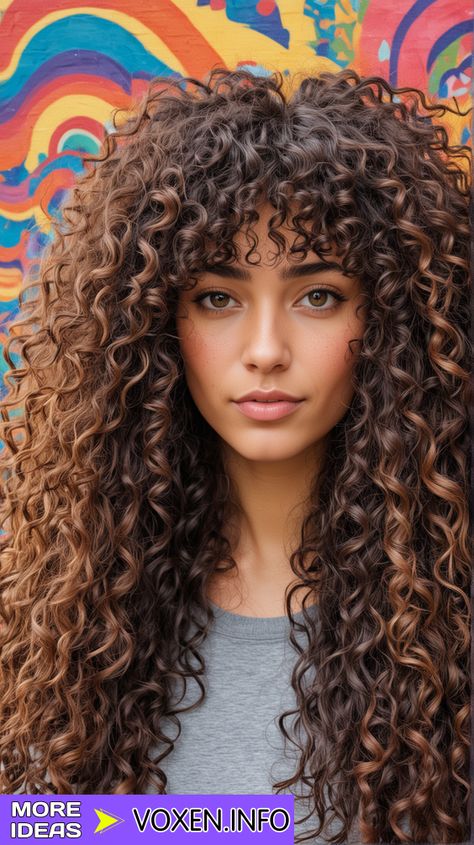 23 Best Long Curly Haircuts for Every Face Shape Curly Cut Black Women, Round Curly Cut, Curly Wolf Cut With Bangs, Curly Cut With Bangs, Boy Cut For Women, Round Face Curly Hair, Long Length Haircuts, Layered Curly Haircuts, Long Curly Haircuts