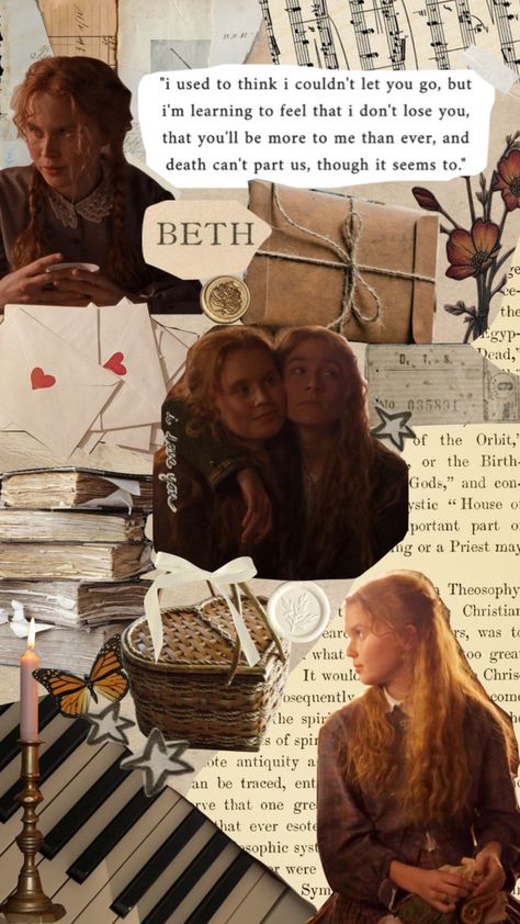 Which March Sister Are You, Beth March Icons, Beth March Quotes, Jo March Aesthetic Wallpaper, Jo March Poster, Beth March Aesthetic, Little Women Lockscreen, Beth March Edit, Beth March