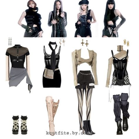 Kpop Stage Inspired Outfits, Pink Venom Stage Outfits, Black Pink Pink Venom Outfit, Blackpink Outfit Ideas Concert, Blackpink Pink Venom Outfits Inspired, Pink Venom Inspired Outfits, Blackpink Stage Outfits Ideas, Pink Venom Outfit Ideas, Venom Outfit Ideas