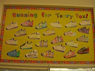 Terry Fox Bulletin Board... Terry Fox Activities For Kids, Dog Colouring, Community Circle, Fire Safety Theme, Fire Safety Activities, Teaching Reading Skills, Terry Fox, Welcome To Class, Elementary Physical Education