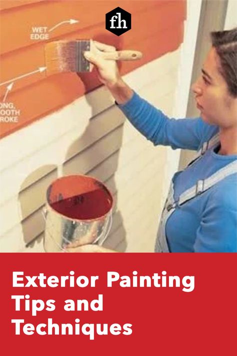 Exterior Painting Tips, How Much Paint Do I Need For Exterior, How To Paint The Outside Of Your House, Exterior Painting Tips Diy, Exterior House Painting Tips, How To Paint House Exterior, Painting Exterior Window Trim, Painting Outside Of The House, Painting Outside Of House