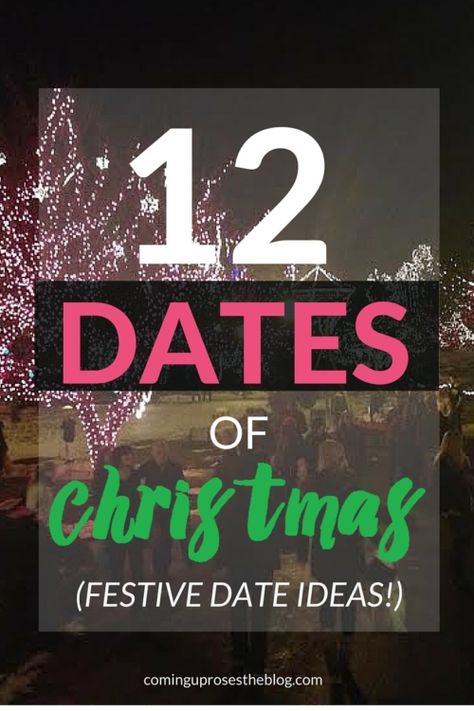 Welcome to the 12 dates of Christmas! These 12 date ideas will have you and yours busy until Christmas Day. Enjoy your 12 dates! 12 Dates Of Christmas, Family Dates, Christmas Dates, Christmas Date, Coming Up Roses, Christmas Time Is Here, My Funny Valentine, Holy Cow, Date Ideas