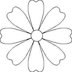 Petal Template, Flower Templates Printable Free, Felt Flower Template, Mothers Day Card Template, Flower Fabric Pattern, Giant Paper Flowers Template, Felt Flowers Patterns, Flower Petal Template, Flower Templates Printable