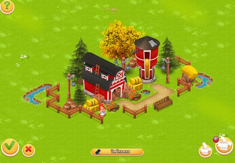 Hayday Silo Design, Hayday Trees Design, Hayday Farm Design Ideas Simple Level 30, Hay Day Feed Mill Design, Hayday Barn And Silo Design, Hayday Farm Design Cute Low Level, Hayday Dairy Design, Hay Day Barn And Silo Design, Hayday Aestethic