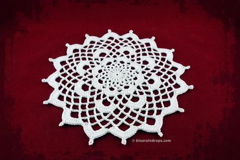 Free Crochet Doily Patterns Beautiful, Free Crochet Doily Patterns Easy Size 10, Doily Patterns Crochet, Yarn Weights, Crochet 101, Crocheted Doilies, Free Crochet Doily Patterns, Round Crochet, Doily Pattern