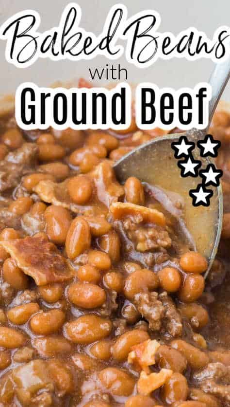 These easy baked beans with ground beef recipe is perfect for a bbq, uses bacon, and easy ingredients! Beans With Hamburger Meat, Bacon Crockpot, Baked Beans With Hamburger, Baked Beans Crock Pot, Easy Baked Beans, Baked Beans With Bacon, Bbq Baked Beans, Baked Bean Recipes, Best Side Dishes