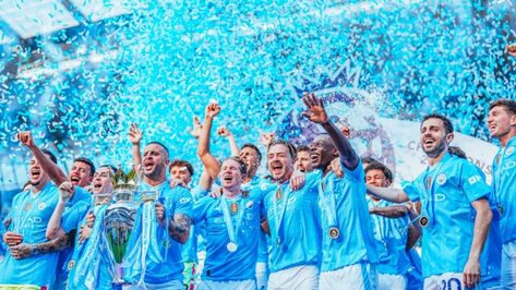 Man City Premier League Champions, Man City Premier League, Premier League Trophy, Russian Fighter Jets, Whatsapp Background, Uefa Super Cup, International Games, Soccer Event, Etihad Stadium