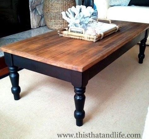 Furniture Farmhouse Coffee Table Decor, Coffee Table Redo, Diy Farmhouse Coffee Table, Coffee Table Makeover, Farmhouse Coffee Table, Kitchen Table Makeover, Painted Coffee Tables, Coffee Table Farmhouse, Table Makeover