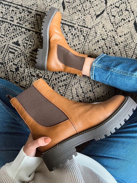 Looking for cute boots for fall and winter outfits? These lug sole Chelsea boots are what you will be reaching for all season. The also come in multiple colors. Tap to shop! Lug Sole Chelsea Boots, Fall And Winter Outfits, Weatherproof Boots, Fall Ootd, Boots For Fall, Waterproof Winter Boots, Warm Boots, Stylish Boots, Cute Boots