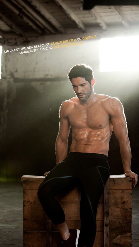 Tom Ellis Tom Ellis Shirtless, Lucifer Series, Famous Guys, Tom Ellis Lucifer, Lauren German, Hot Dads, Lucifer Morningstar, Tom Ellis, Male Magazine