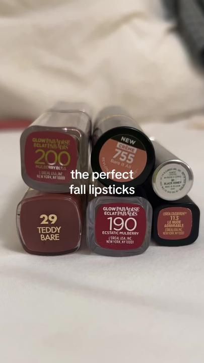 Fall Lipstick Colors, Milani Color Statement Lipstick, Eye Makeup Guide, Feminine Makeup, Fall Lipstick, Revlon Lipstick, Lip Tints, Revlon Super Lustrous Lipstick, Simple Makeup Tips