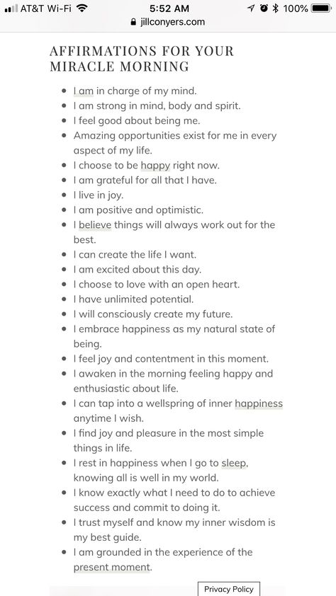 Affirmation Examples, Beautiful Affirmations, Healing Affirmations, Health Affirmations, Miracle Morning, Gratitude Affirmations, Daily Positive Affirmations, Journal Writing Prompts, Morning Affirmations