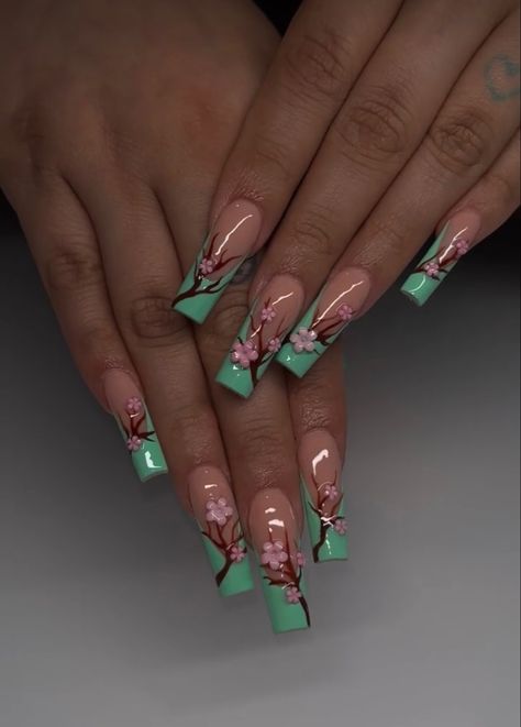 Spring Nail Inspiration, Elegant Touch Nails, Feet Nail Design, Cherry Blossom Nails, Classic Nail, Nail Looks, Stunning Nail Designs, Professional Manicure, Nail Drills