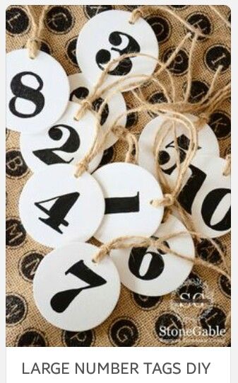 Wax Paper Transfers, Basket Labels, Wooden Numbers, Craft Things, Tags Diy, Pottery Barn Inspired, Number Tags, Diy Upcycle, Diy Tags