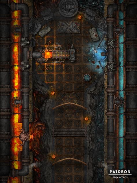 Discover the magical forge, where craftsmanship and magic unite. Forge battle map from Angela Maps #dnd #battlemap #dungeonsanddragons #rpg #ttrpg #dungeonmaster #fantasymap #tabletoprpg #dndmaps #roll20 #worldbuilding #pathfinder #cartography #fantasymaps #fantasy #rpgmap #tabletop #mapmaking #dndart #map #battlemaps #tabletopgames #inkarnate #dungeonsanddragonsart #dndmap #fantasyrpg #rpgmaps #foundryvtt #angelamaps Fantasy City Map, Dungeons And Dragons Art, Tabletop Rpg Maps, Fantasy City, Dnd Art, Fantasy Map, Dungeon Master, Tabletop Rpg, Fantasy Rpg