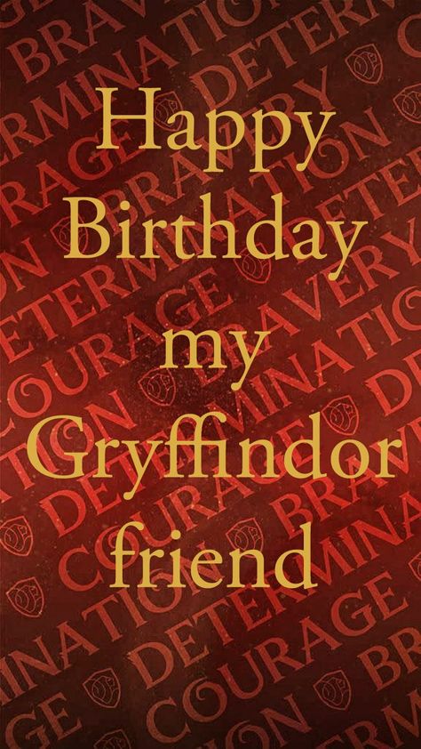 For the Gryffindor in your life Birthday Wishes, Harry Potter, Birthday