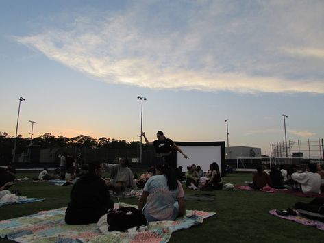 Football Field Movie Night, Senior Sleepover, Stuco Ideas, Booster Club, Student Government, Football Pitch, Football Field, Senior Year, Movie Night