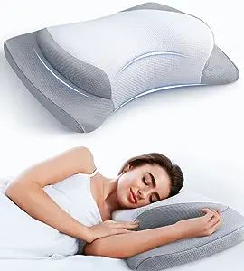 Arm Numbness, Shoulder Flexibility, Pillow For Neck, Contour Pillow, Side Sleeping, Memory Foam Pillows, Sleeping Pillow, Pillow Mattress, Cervical Pillows