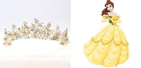 These Amazing Tiaras are Inspired by Disney Princesses Princess Costumes For Girls, Disney Princess Wedding, Bridal Crown Tiara, Lace Garter Set, Wedding Tiaras, Belle Beauty And The Beast, Disney Fairy Tale Weddings, Beautiful Tiaras, Princess Inspired