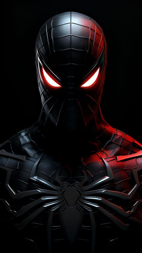 Spiderman Wallpaper, Spiderman Cartoon, Spiderman Art Sketch, Dark Wallpapers, Black Spiderman, Miles Morales Spiderman, Spiderman Movie, Marvel Superhero Posters, Dark Images