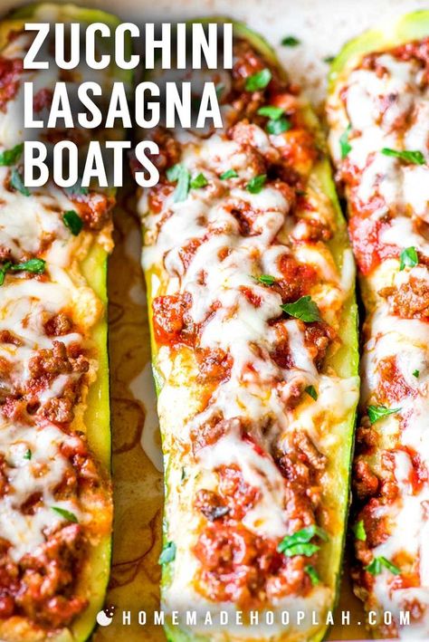 Zucchini Lasagna Boats, Lasagna Zucchini Boats, Lasagna Boats, Lasagna Zucchini, Zucchini Boat Recipes, Ragu Sauce, Baked Zucchini, Bake Zucchini, Stuffed Zucchini