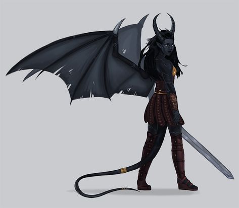 Tiefling Barbarian, Bg3 Character, Tiefling Female, Warrior Art, Fantasy Demon, Epic Characters, Roleplay Characters, Fantasy Races, Dungeons And Dragons Characters