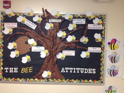 beatitudes bulletin board ideas | Beatitudes bulletin board Beatitudes Bulletin Board Ideas, Beatitude Bulletin Board, The Beatitudes Craft, Beatitudes Activities, Beatitudes Artwork, Beatitudes Matching Game, Memory Verse Games, Youth Bible Study, The Beatitudes