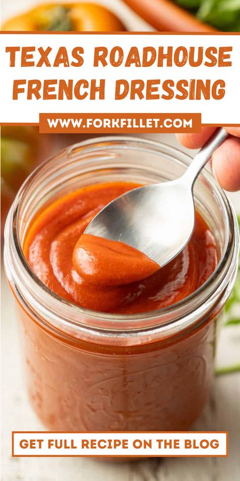 In this blog, I will share with you a Texas Roadhouse French Dressing Recipe that is extremely delicious. #TexasRoadhouseFrenchDressing #Recipe French Dressing Recipe, Sweet Salad Dressings, Apple Walnut Salad, Vegan Salad Dressing, Vegan French, Roasted Vegetables Oven, Vegan Worcestershire Sauce, Vegan Dressing, Raw Spinach