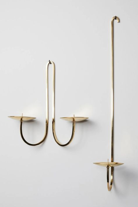 Brass Candle Holder – Earthen Candle Light Wall Sconces, Candle Wall Sconces Bedroom, Wonderland House, Lighting 2023, Wall Candle Sconces, Useful Objects, Functional Ceramics, Brass Candle Holder, Sconces Bedroom