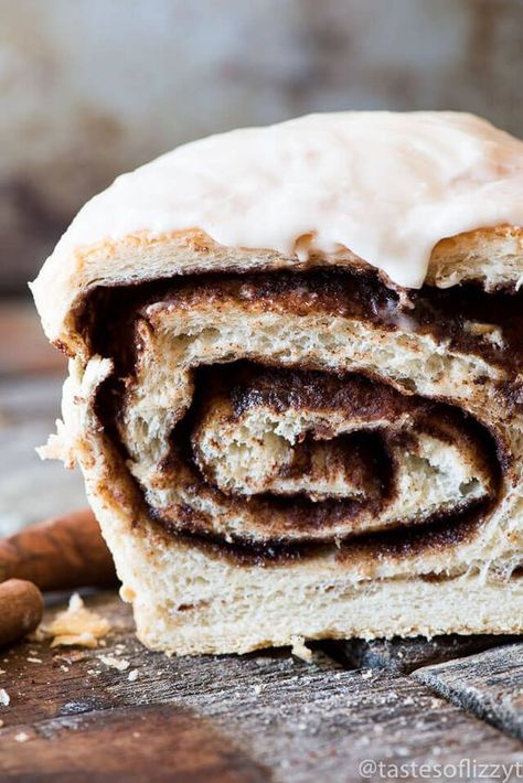 Take a buttermilk bread dough recipe and turn it into a sweet cinnamon swirl bread. Find out the secret for a gooey cinnamon swirl throughout.: Cinnamon Swirl Bread Recipe, Swirl Bread Recipe, Best Cinnamon Roll Recipe, Sour Cherry Pie, Homemade Yeast Rolls, Recipe Copycat, Buttermilk Bread, Bread Dough Recipe, Swirl Bread