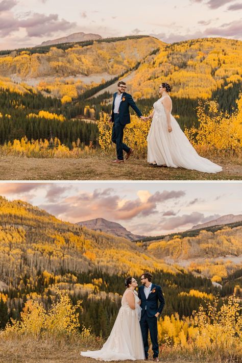 Nico and Frank invited their closest friends to their fall elopement in the mountains of southern Colorado. Get inspired by fall elopement ideas, Colorado elopement locations, and mountain wedding ideas. Book Katie to be your Colorado elopement photographer at katiefletcherphoto.com. Colorado Mountains Fall, Fall Mountain Elopement, Fall Colorado Wedding, Mountain Wedding Ideas, Colorado Mountain Elopement, Fall Elopement, Fall Wedding Photography, Southern Colorado, Fall Wedding Ideas