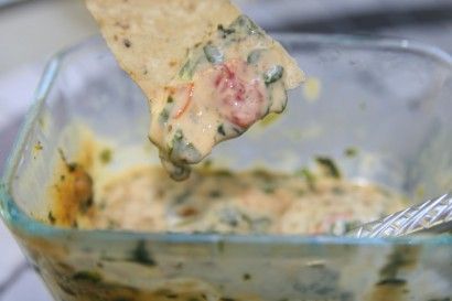 Recipe for gringo dip from 54th Street Spinach Queso Dip, Cooking Sausage, Queso Dip, Monterey Jack, Think Food, Party Food Appetizers, Game Day Food, Aioli, Dip Recipes