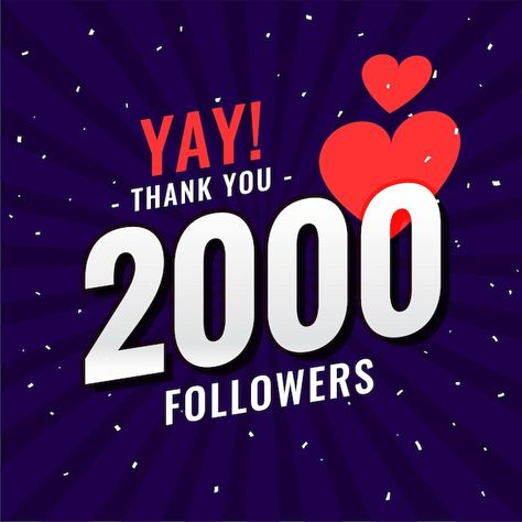 Free vector 2000 follower social media n... | Free Vector #Freepik #freevector #thank-you-followers #follow #like #online-community 2000 Followers Thank You Instagram, Followers Background, 1k Followers Background Editing, Animation Frames, 2000 Followers, Bear Drawings, Background Editing, Funny Shoes, Insta Highlights