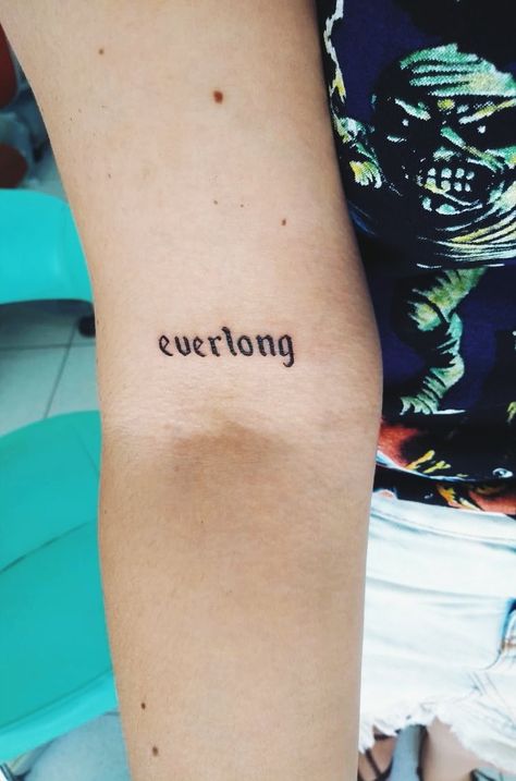 Ever Long Tattoo, This Means Nothing Tattoo, Tattoo Ideas Deftones, Nirvana Tattoo Ideas Small, Alternative Tattoos Grunge Small, Classic Rock Tattoo Ideas, Everlong Tattoo Foo Fighters, Well Whatever Nevermind Tattoo, Its Called Freefall Tattoo