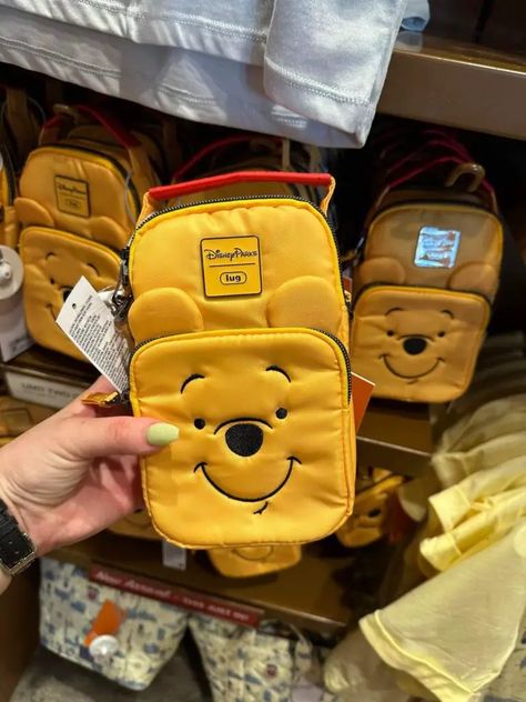 Adorable Winnie The Pooh Lug Bag Spotted At Epcot! Lug Bags, Disney Addict, Disney Merchandise, Red Shirt, Disney Vacations, Fun Bags, Belt Bag, Winnie The Pooh, The Uk