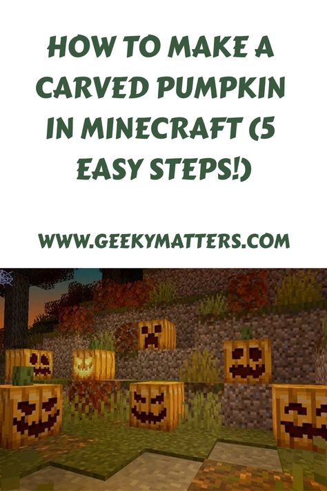 It doesn’t have to be Halloween for you to want to make a festive carved pumpkin in your Minecraft game. Luckily, you can carve a pumpkin in the game at any Minecraft Recipe, Carve A Pumpkin, Pop Culture Quotes, Best Router, Just Magic, Carved Pumpkin, Board Game Table, Minecraft Games, How To Play Minecraft