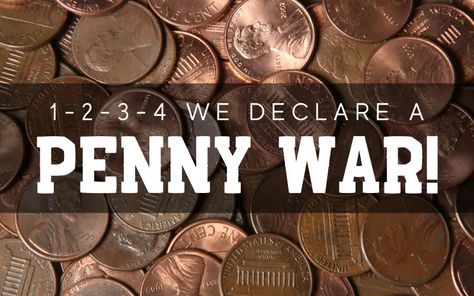 If you're interested in running a penny wars fundraiser for your school, but you don't know where to begin, check out our easy guide. Penny Wars Fundraiser, Penny Wars, Fundraiser Ideas School, Pta Board, Drive Poster, Pta Fundraising, Easy Fundraisers, Fundraising Activities, Fundraiser Flyer