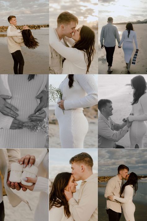 Pregnancy announcement on Folly Beach, South Carolina. Charleston, South Carolina maternity, newborn and family photographer #maternityphotos #newbornphotographer #newbornphotography #summervillephotographer #charlestonnewbornphotography #maternityphotos Maternity Photo Shoot Ideas At The Beach, Baby Announcement Beach Pictures, Ocean Pregnancy Announcement, Baby Announcement On Beach, Baby Announcement Photoshoot Beach, Beach Announcement Baby, Pregnancy Announcement Photos Beach, Beach Pregnancy Pictures, Pregnancy Announcement Beach