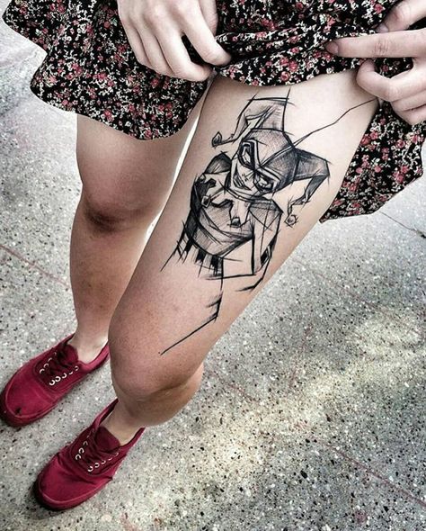 Harley Quinn Tattoo, Images Of, Nice Images, Queen Tattoo, Art And, Sketch Tattoo Design, Gorgeous Tattoos, Book Tattoo, Tattoo Sleeve Designs